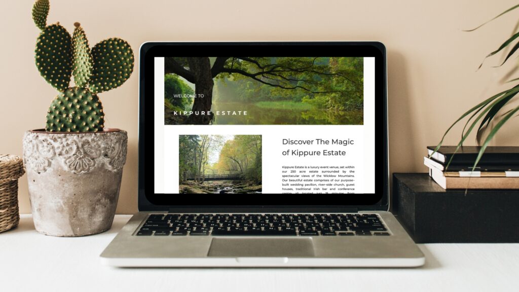 Website design for hospitality and event venue
